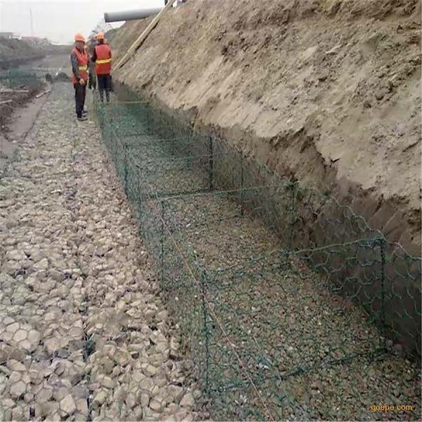 2.7mm Gabion Baskets 2x1x1 Galvanized / Pvc Coated Mesh For Stone