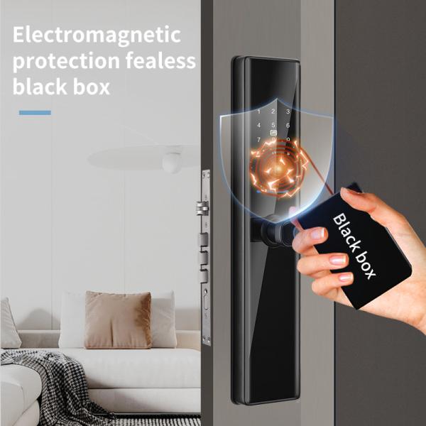 Quality Tuya Zigbee Fingerprint Keyless Smart Door Lock Anti Theft Digital Door Lock for sale