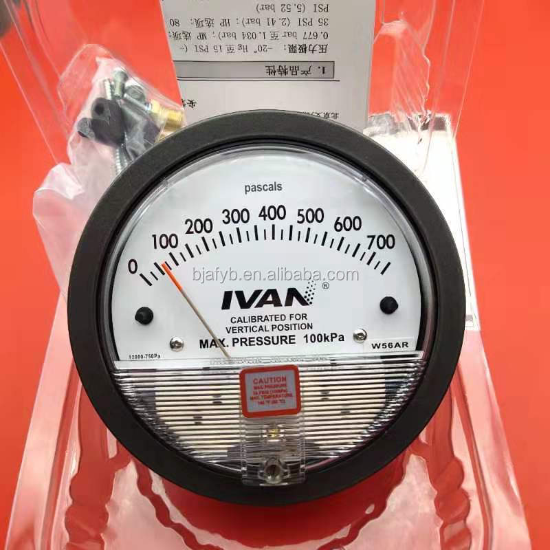 A2000 Series Differential Pressure Gauge with ±2% FS Accuracy and -7-60C Temperature Range