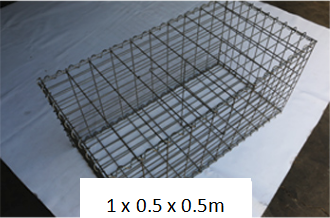 Square 5mm Welded Mesh Gabion Hot Dip Galvanized