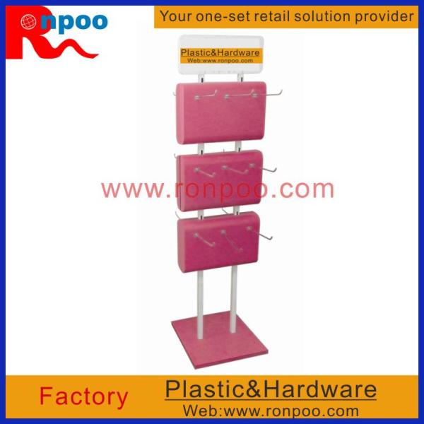 Quality Rotatable Display Shelf,Custom Double Sided Leg Warmer Rotating Hanging,Counter Top Slatwall Display for sale