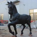 2018 new garden antique chinese cheap dark bronze horse statues
