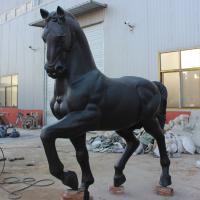 China 2018 new garden antique chinese cheap dark bronze horse statues for sale