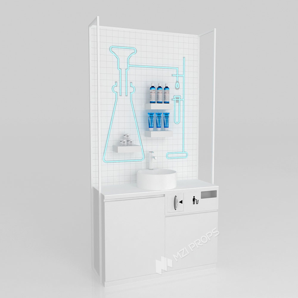GDR10-TY-K04 Retail Store Display with Mirror and Convenient Charging for Beauty Counters