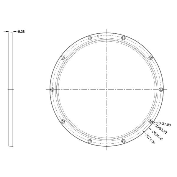 180 in 1 90 degree Array round Plastic lens and Aluminium PCB board for LED High Bay Light