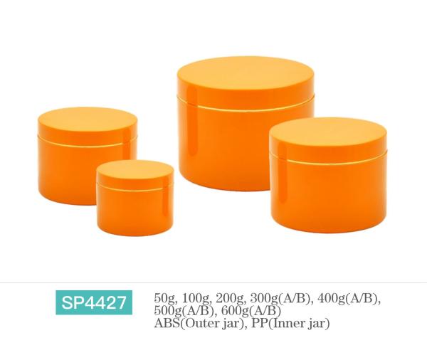 Quality Custom Round Cosmetic Skin Cream Jar Containers Personalized Color Jar Design for sale