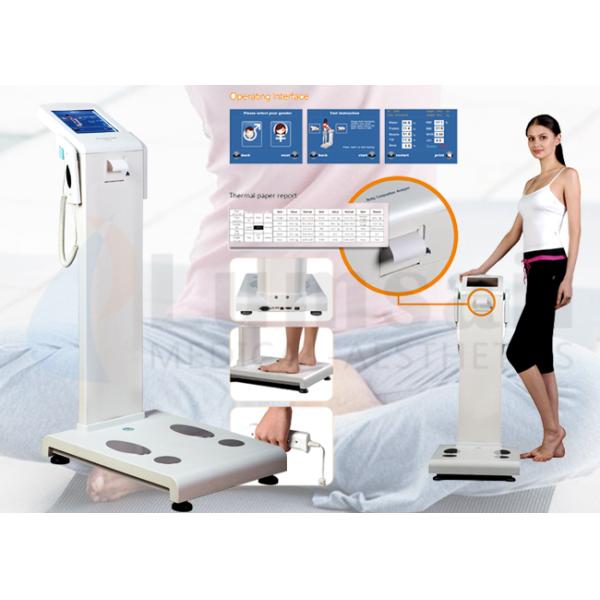 Human Body Composition Analyzer Professional Body Fat Analyzer With Colorful Touch Screen