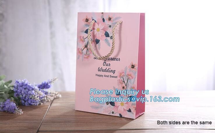 violet printing shopping bags by handmade,Gift shopping luxury carrier Bag Direct Manufacture Paper Bag logo Printing