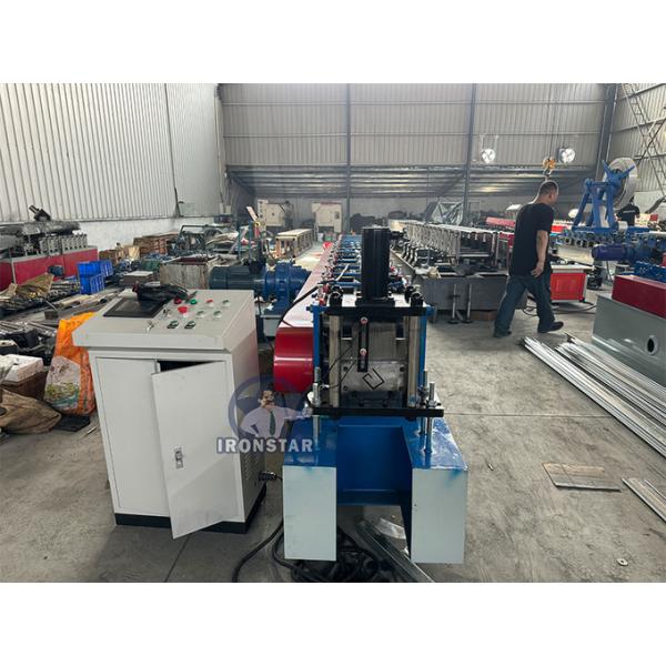 “Brazil Market Shutter Door Guide Rail Roll Forming Machine Automatic Metal Slide Rail Track Forming Machine Galvanized Steel Slide Rail Roll Former