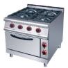 Buy cheap Silver Electric Oven Commercial Cooking Equipment Gas Range With 4 Burner 7 from wholesalers