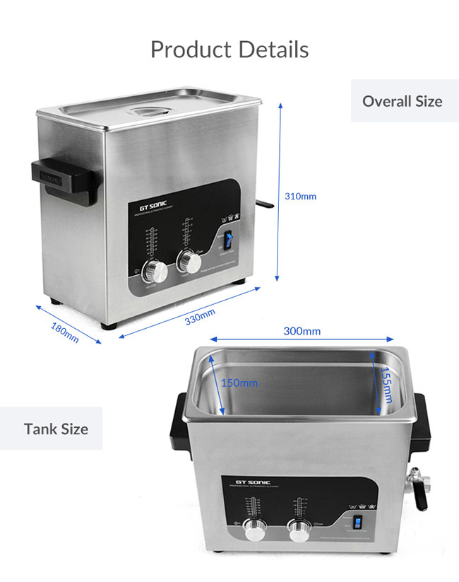 GT Sonic DVD Washer 240V 60Hz Digital Ultrasonic Cleaner SUS304 tank