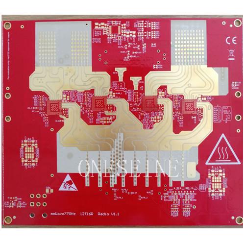 Quality Anticollision Pcb Prototype Radar MmWave 77GHZ Radio High Frequency PCB Design for sale