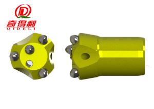 China Pusher Leg Drill Machine Taper Button Bit , 4 Buttons Rock Boring Bits wholesale