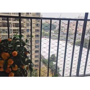 China SS 316 Wire Rope Mesh 51mm For Safety Barriers wholesale