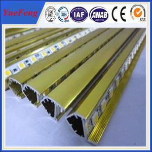 China aluminum profile for led display in golden finshing being good quality wholesale