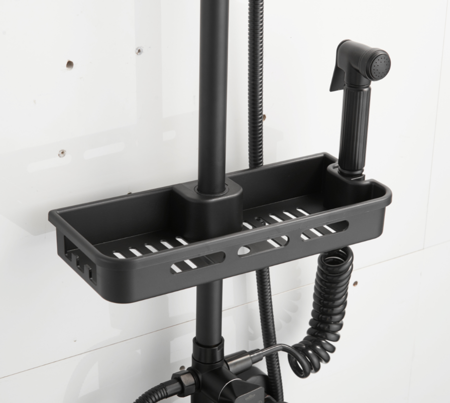 OEM Punch Free Black 0.8MPA Rain Shower Faucets