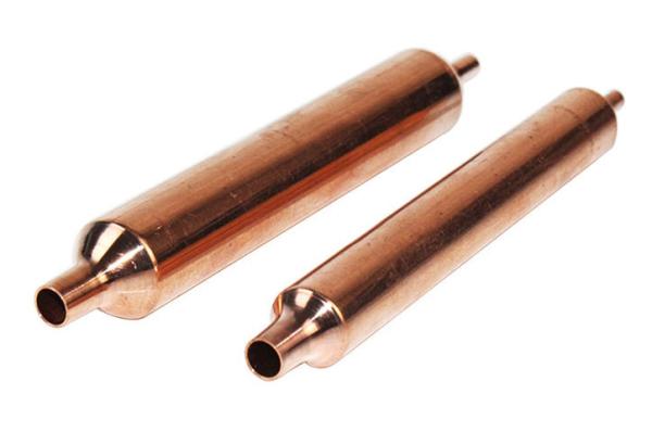 Quality AC Refrigerator Copper Spun Drier 16mm Diameter Golden Color Customized for sale