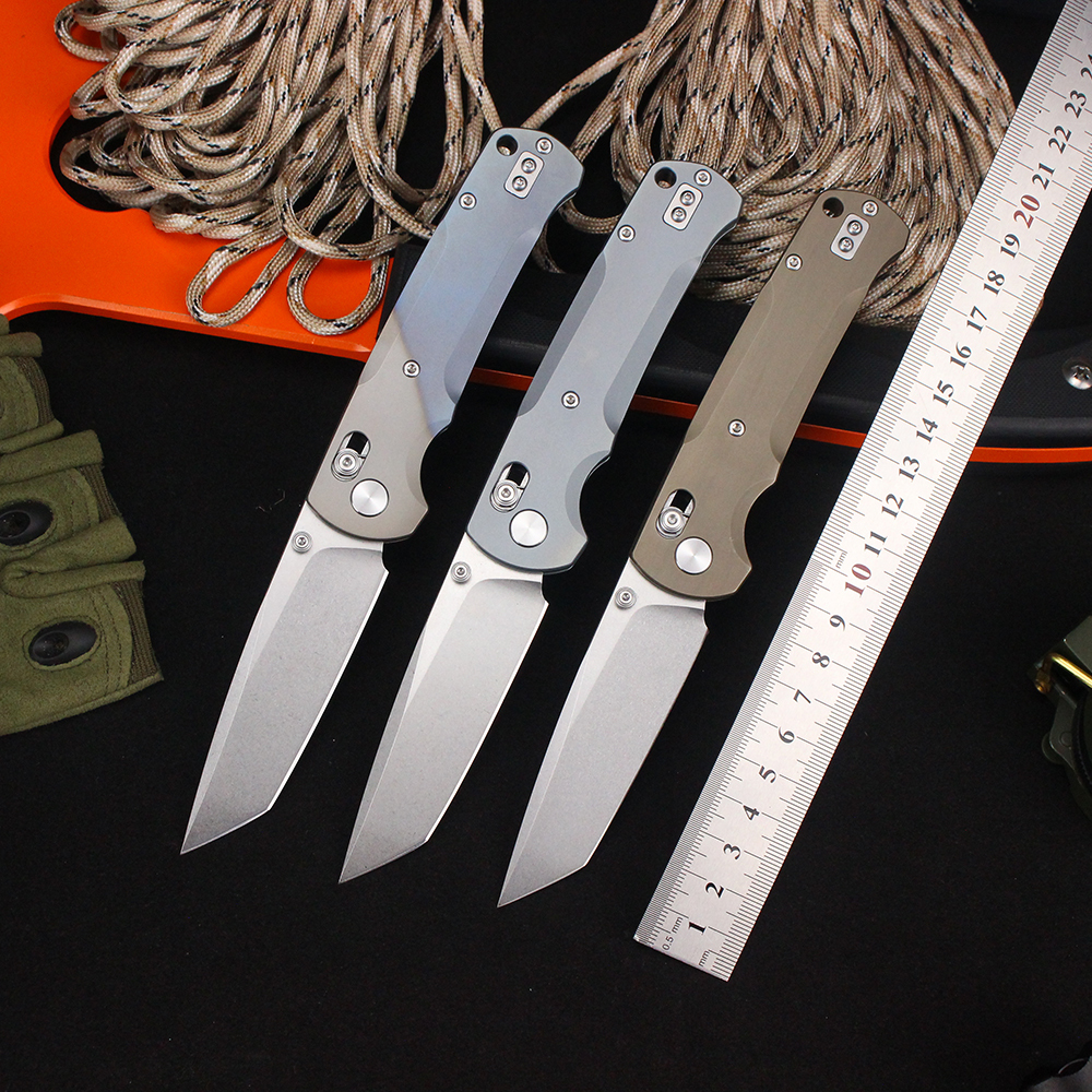 Customizable Folding Pocket Knife Titanium Alloy Handle Tactical Hunting Survival Camping Knife VG-10 Steel Gift for Men T0039-3