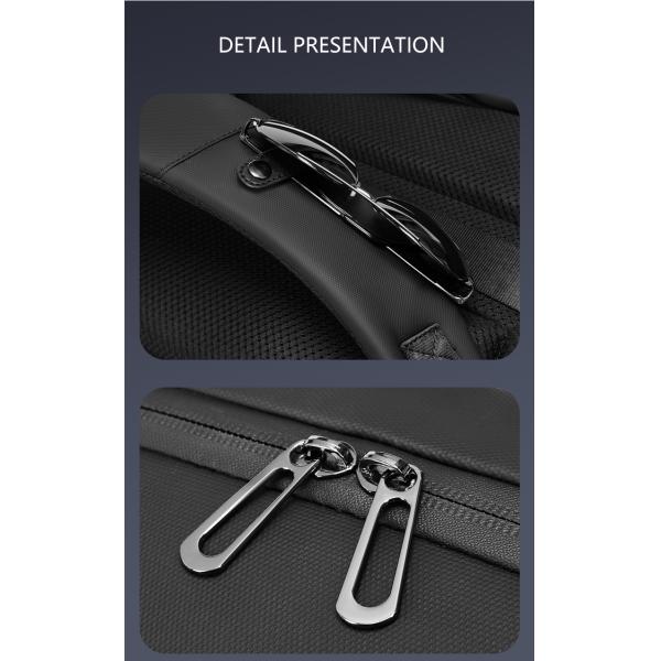 Polyester Black Anti Theft Waterproof Travel Laptop Backpack 20Litre