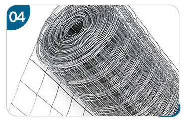 Corrosion Resistant 4 Gage 2x2 Galvanized Wire Mesh Roll Iron Plastic Coated Welded