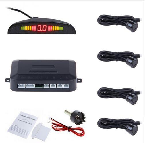 Quality Car Auto Parktronic LED Parking Sensor With 4 Sensors Reverse Backup Car Parking Radar for sale