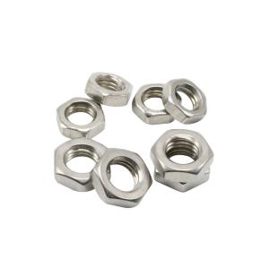 M5 M6 M8 M10 M12 M14 M16 GB6172 304 A2-70 Stainless Steel Flat Hex Hexagon Thin Nut Jam Nut