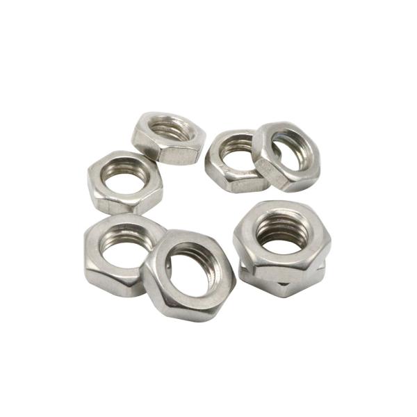 Quality M5 M6 M8 M10 M12 M14 M16 GB6172 304 A2-70 Stainless Steel Flat Hex Hexagon Thin Nut Jam Nut for sale