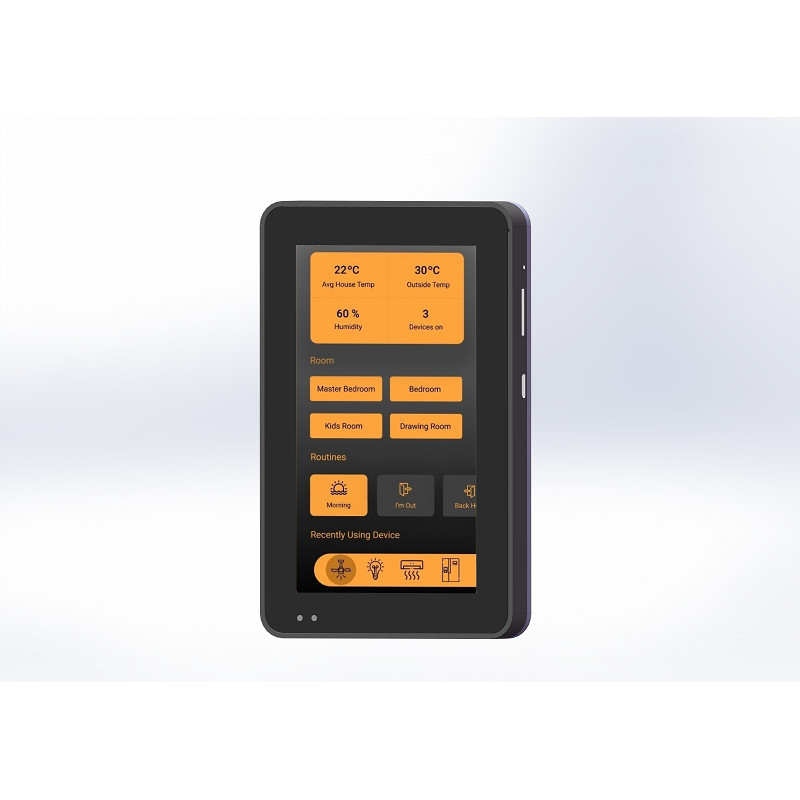 Smart House Loxone Touch Screen Android POE Tablet 5 Inch Wall Mount Terminal With Ethernet RJ45 RS232 RS485 GPIO Relay NFC
