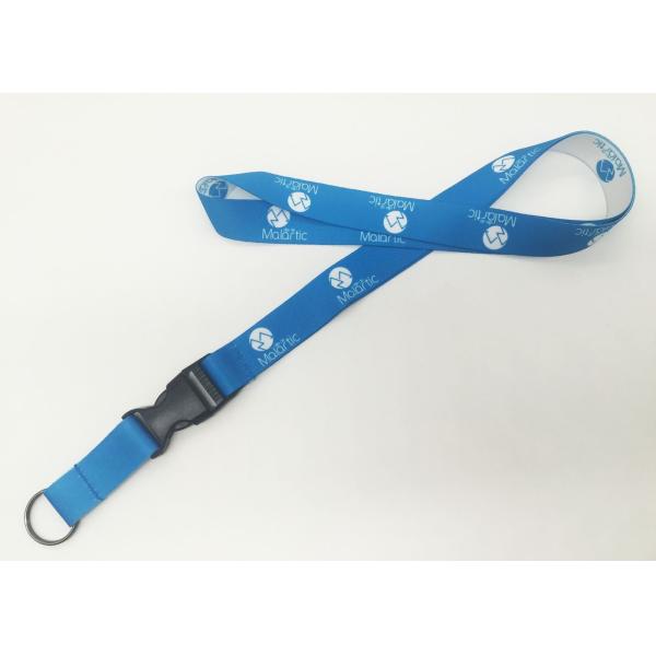School Use Polyester Dye Sublimation Lanyards Customized Logo For Safety