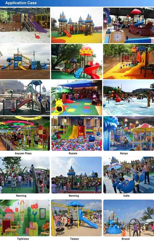 Anti Static Outside Playground Equipment With Children Plastic Slide Sets Toys