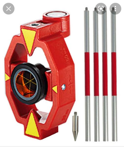 Quality 0.8kg Metal Total Station Accessories Reflective Prism for sale