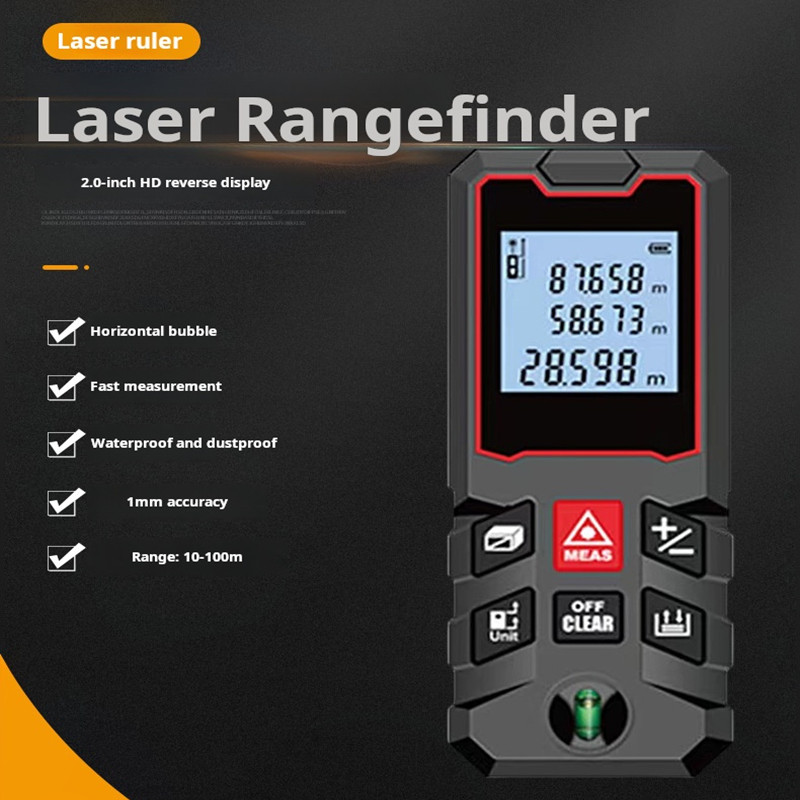 80m Laser Level Line Tool Tape Measure Measuring Area With 30 Sets Of Data Storage