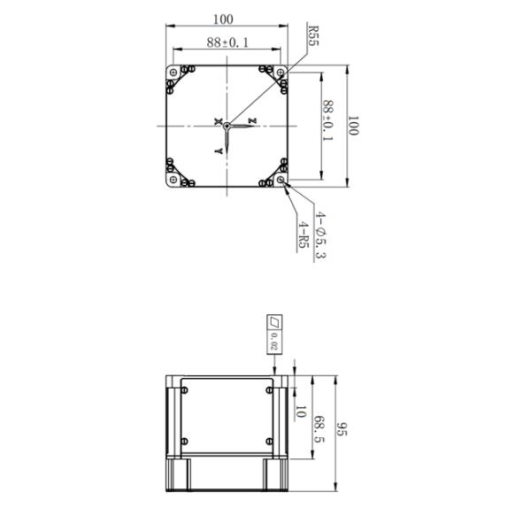 3 Axis Fog Based Imu Fog Inertial Navigation System 10*10*9.5cm With Solid State Design
