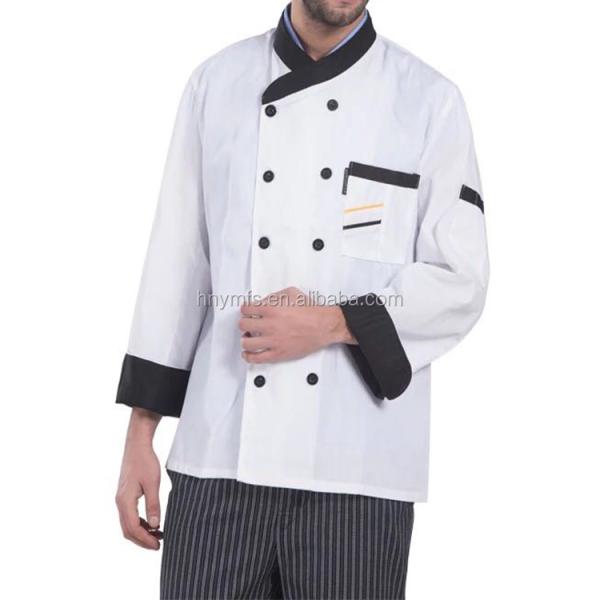 Factory Supply OEM Water-proof Anti-oil Unisex Restaurant Uniforms Chef Jacket