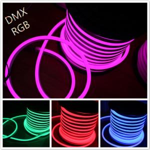 China Shenzhen led lighting 14*26mm full color changing RGB led neon tube DC 12V wholesale