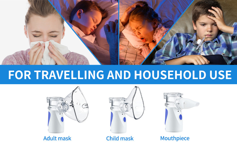 Efficient Atomization Handheld Portable Nebulizer Convenient Handheld Mesh Nebulizer
