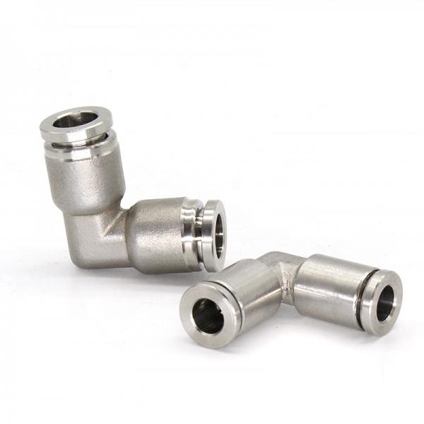 Quality 304L One Touch Elbow Push In To Connect Pneumatic Fittings Pneumatic Stainless Steel 90 Right Angle Joint for sale