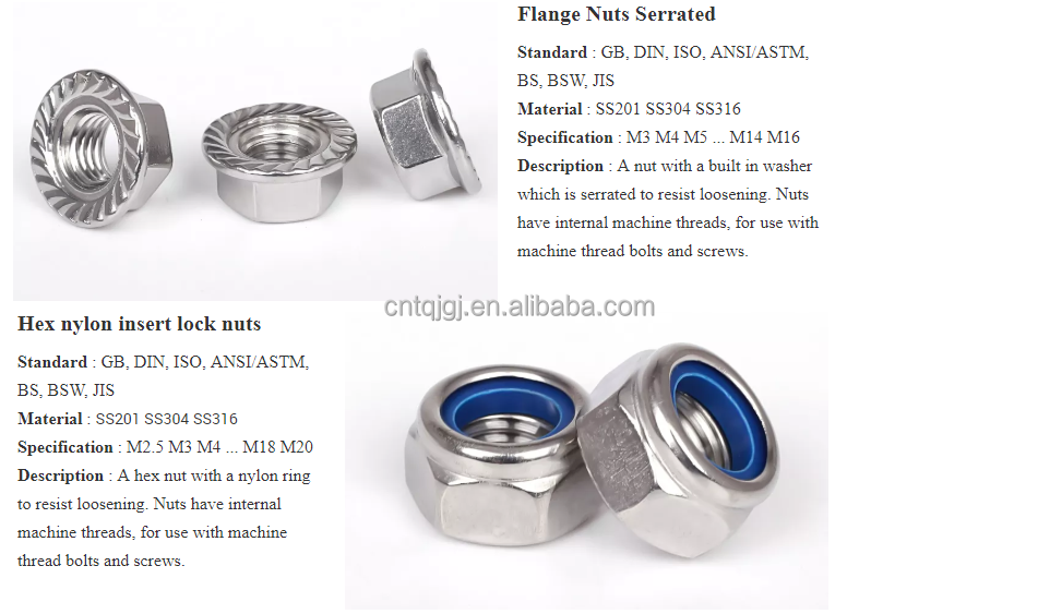 Nickel Plated Carbon Steel Fine Thread Flange Nut SS304 DIN6923 M8 M10 M12 for Automotive Industry Solution Provider