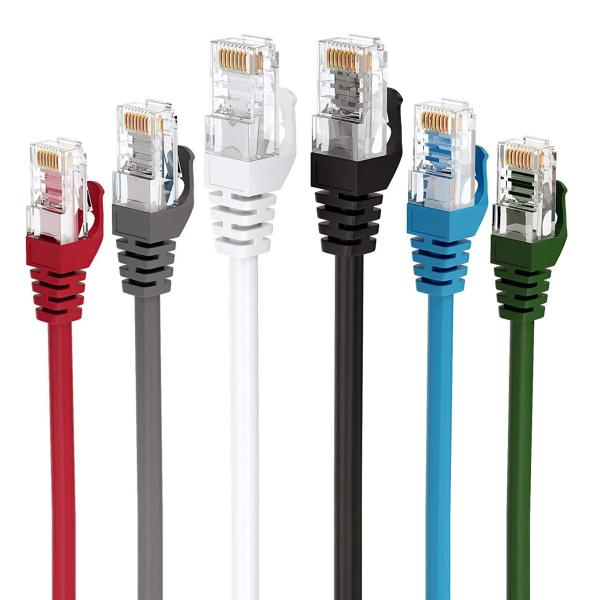 Quality Round 3m-100m UTP Cat 6 Patch Cord , Practical Cat 6 Ethernet Patch Cable for sale