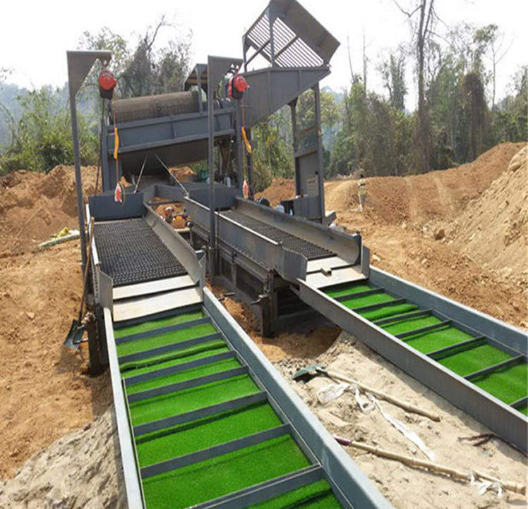 Placer Gold Washing Plant Gold Trommel Screen Machine