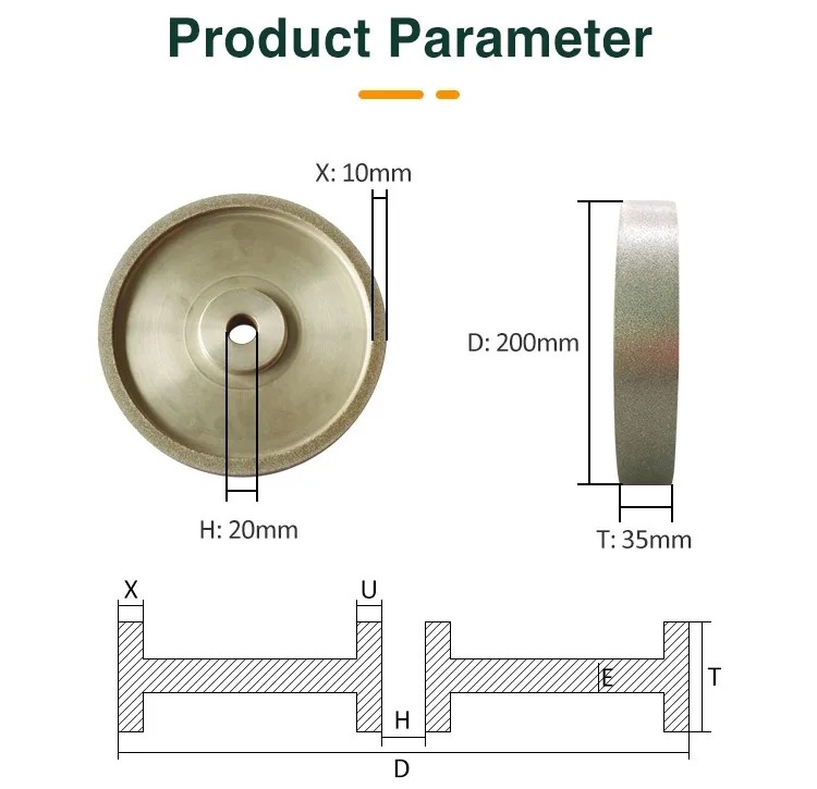 Sharp Grinding Wheel Disc Superhard Electroplated Diamond Tools