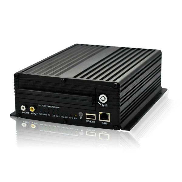 Functional 4CH HDD&SD Vehicle Mobile DVR wifi & 3G & GPS * 6CH alarm input, 2CH alarm output