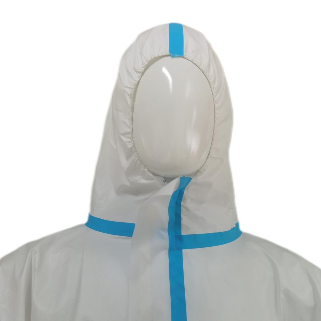 Waterproof Microporous Protective Clothing Wholesale Hooded Coverall