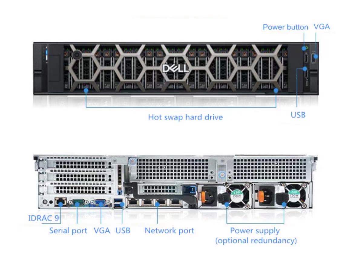 Used server Xeon E5-2670 2.60ghz PowerEdge R620 24 Dimm Slots Ddr3 2.5" Sata/Sas Ssd 1u Rack Server