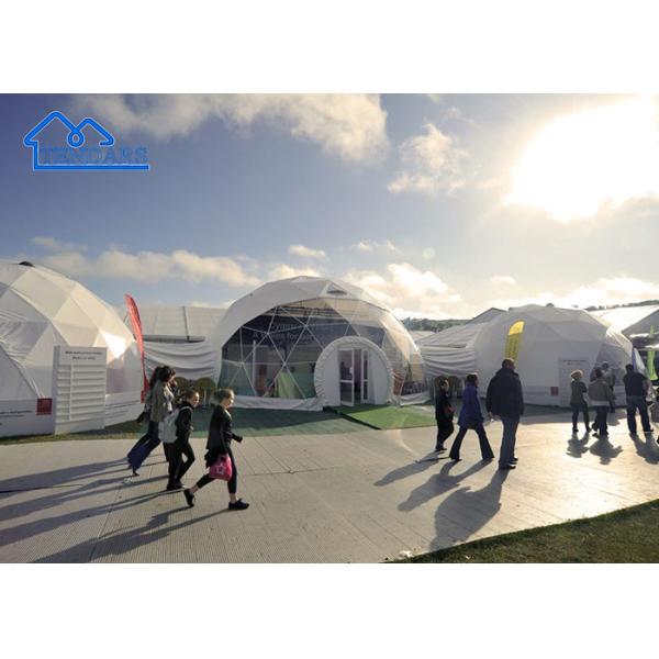 Luxury White Clear Geodesic Dome Tents For Resort Hotel Event Lightweight Dome Tent