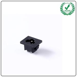 China IEC320 Screw Mount Inlet C6 Plug Socket AC 250V With Ears Mickey Mouse Head Power Socket AC 500v(50hz)/Min Standard Grou wholesale