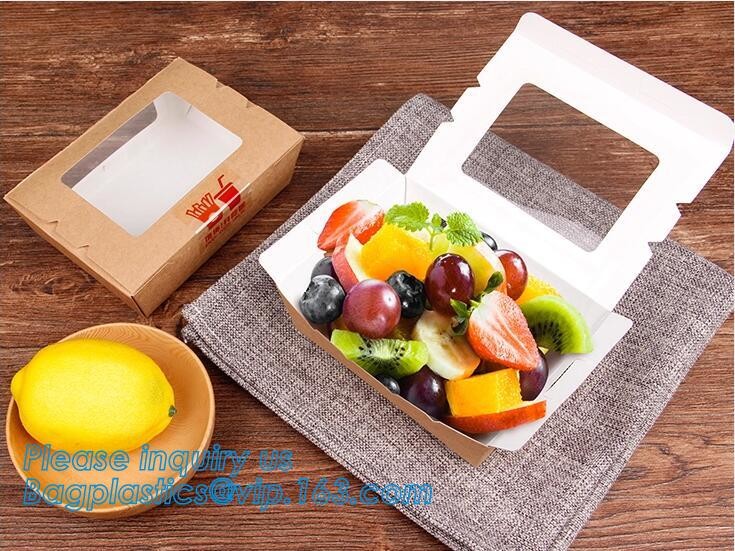 kraft paper sandwich box with window ,triangle sandwich box for packaging,Cardboard Box With Clear Window Burger Sandwic