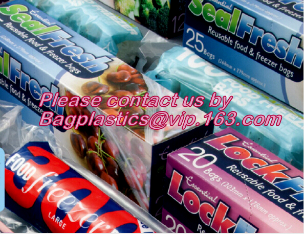 CLOSURE seal bag, Slider seal, Slider lock, Slider grip, Slider zip, Slider zipper, Refuse Sacks Bin Liners
