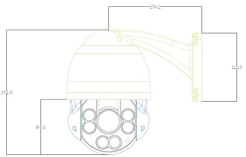 IR - Cut Digital PTZ Camera Support OSD Menu IP66 With Multi - Languages