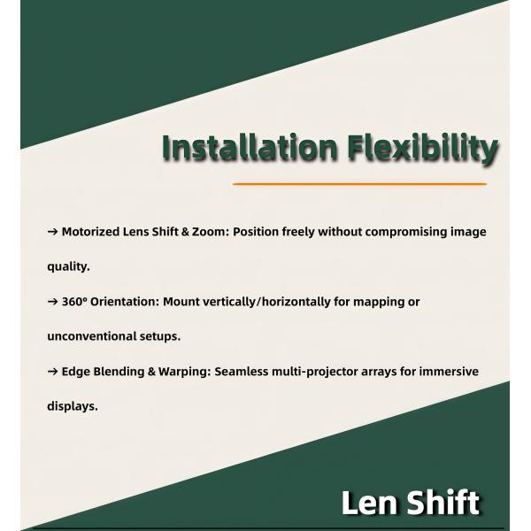 Projection size and distance chart